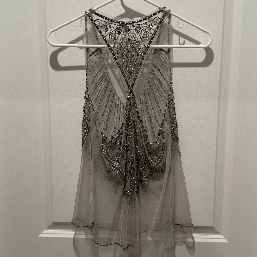 Beaded/jeweled detailed blouse - Picture 3 of 5